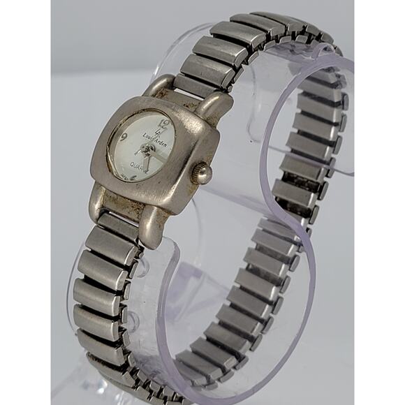 Louis Arden Ladies Silver Tone Quartz Stainless Steel Expanding Bracelet Watch - Picture 14 of 16